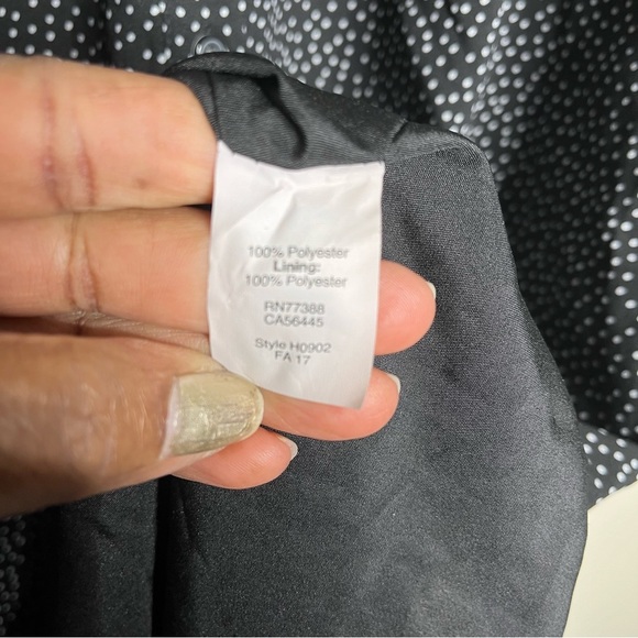 J. Crew Factory Oversized Long Sleeve Polka Dot Button Front Swing Dress SZ XL - Picture 6 of 13